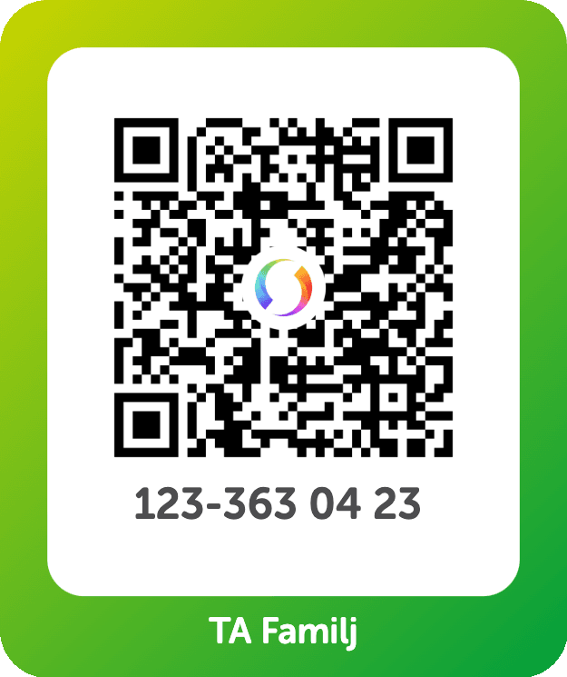 Swish QR-kod för Familj (max)