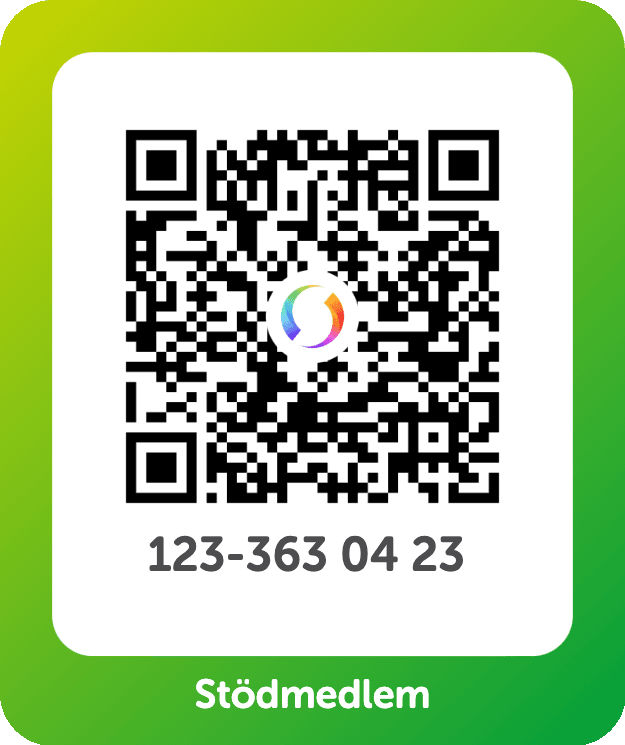 Swish QR-kod för Stödmedlem